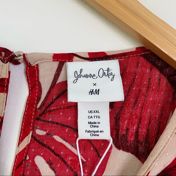 NWT Johanna Ortiz x H&M Flounced Dress Size XXL - Picture 9 of 11